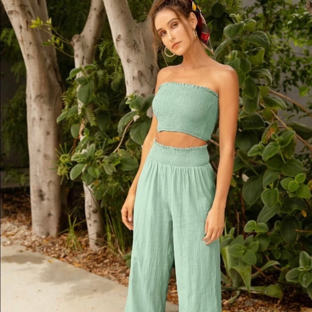 Tube Top and Pants Set